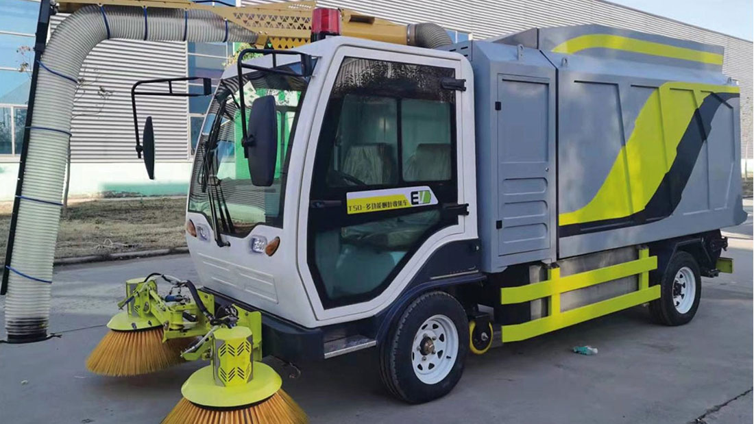 树叶收集车